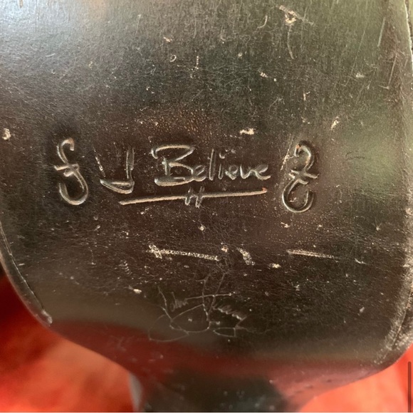 JOHN FLUEVOG Matt Black Square Toe Boots (Cowboy) - W11, M9 - Picture 10 of 15